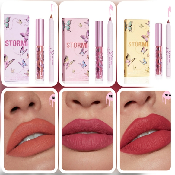🦋HP🦋 3 Sets New Kylie x Stormi Mini LipKits - Picture 2 of 7